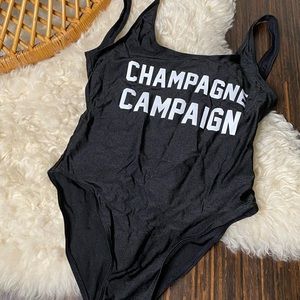 Champagne Campaign One Piece Swimsuit